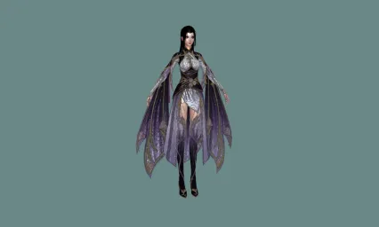 次时代仙侠武侠古风美女人物3D模型带贴图