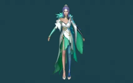 次世代游戏清纯美女 仙侠美女 武侠古装仙子 神仙姐姐 古风美女3D模型