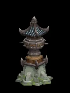 古代路灯  塔 灯架