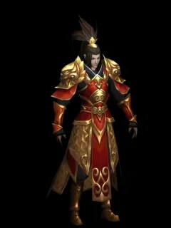 红侠客 喜庆服装男子 红衣战神 盔甲战神 侠士 将军