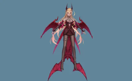 小恶魔 小魔女 伊丽莎白 小妖女 3D模型
