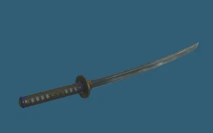 日本武士刀 日本刀 短刀 日本浪人武器 3D模型