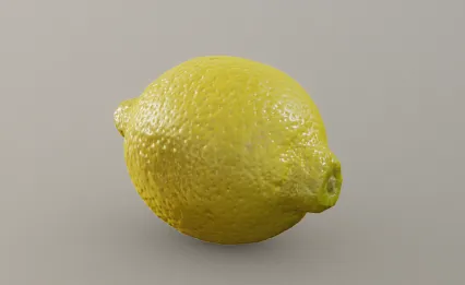 柠檬 青柠檬 水果3D写实模型