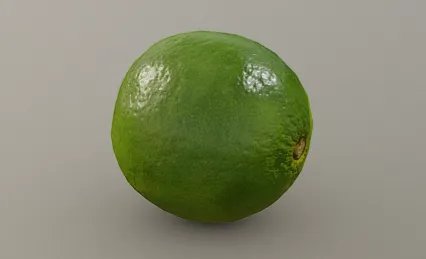 青柠檬 柠檬 水果写实3D模型