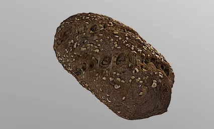 果仁面包 五仁面包3D模型