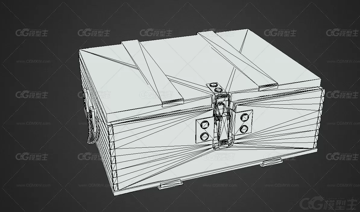 德国二战弹药箱3D模型-3