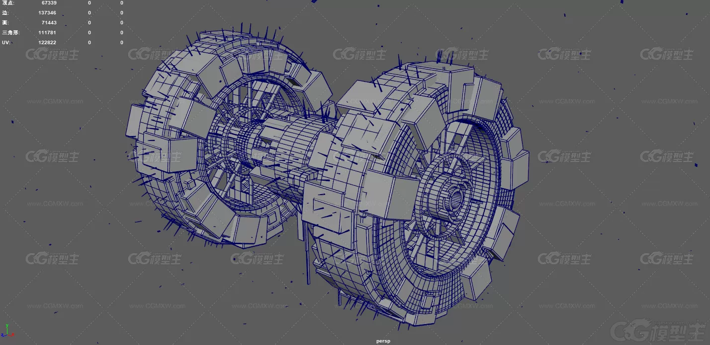 宇宙飞船 科幻空间站 航天器 星际中转站 宇宙飞船 战舰 星际母舰 太空补给站 空间堡垒-10