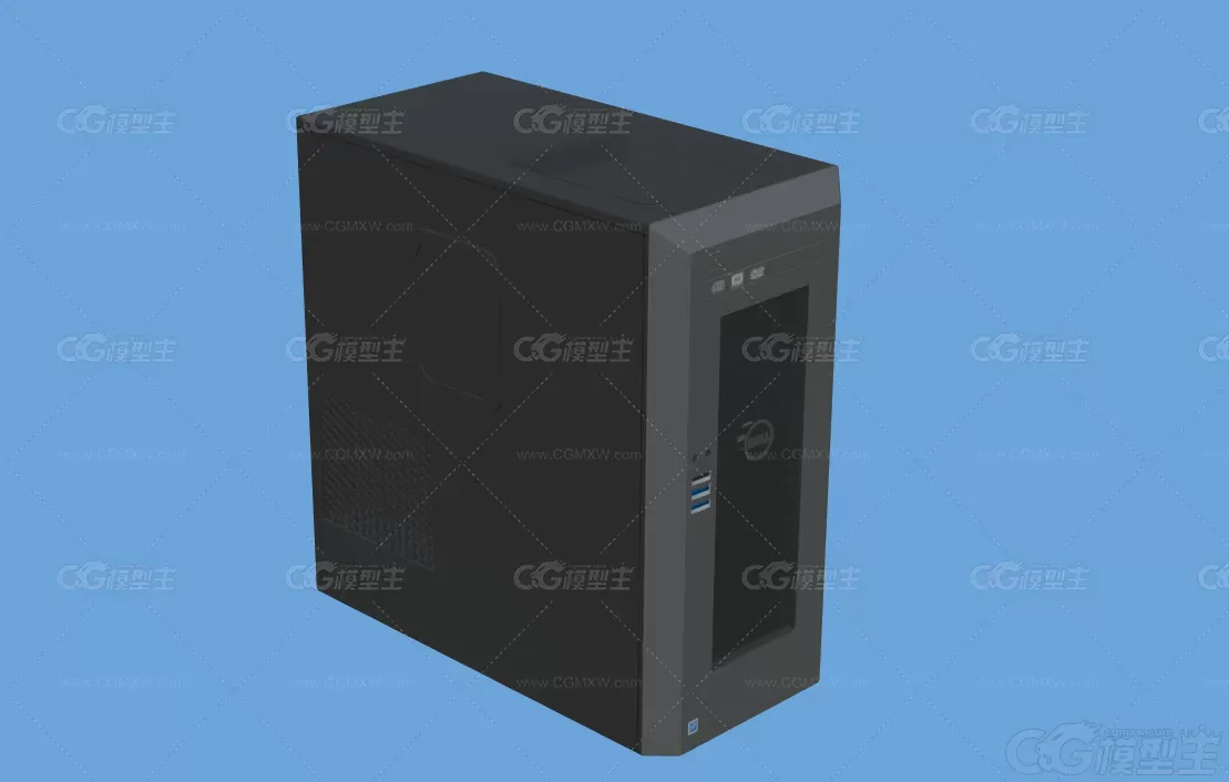 戴尔电脑主机箱 电脑主机 台式机3D模型-2