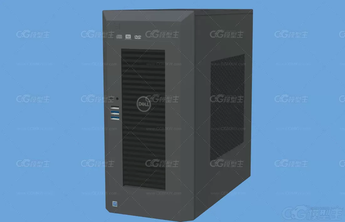 戴尔电脑主机箱 电脑主机 台式机3D模型-3