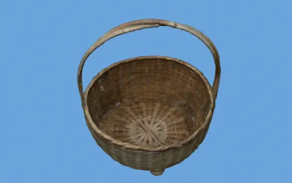 竹篮 竹子编织物 竹编篮子3D模型