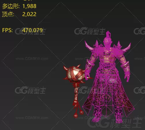 代王 勇士 斗士 武士 壮士  3D游戏角色模型-3