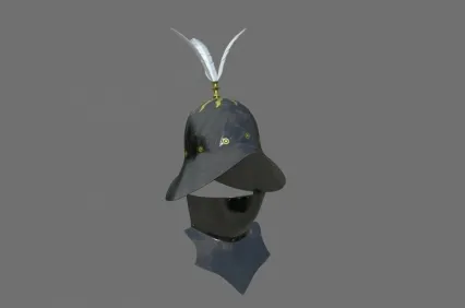 金属头盔 中世纪骑士头盔 3D模型