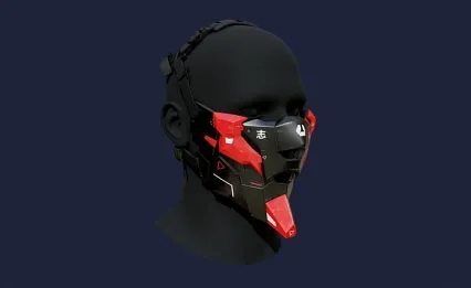 科幻防毒面具 防护口罩 科幻口罩3D模型