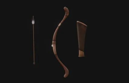 部落之弓 部落弓箭 矮人之弓 魔法弓箭 游戏弓箭3D模型