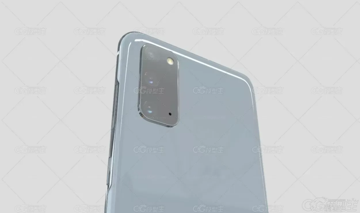 三星galaxy S20 全面屏手机 智能手机 三星手机模型 三星s20手机3D模型-3