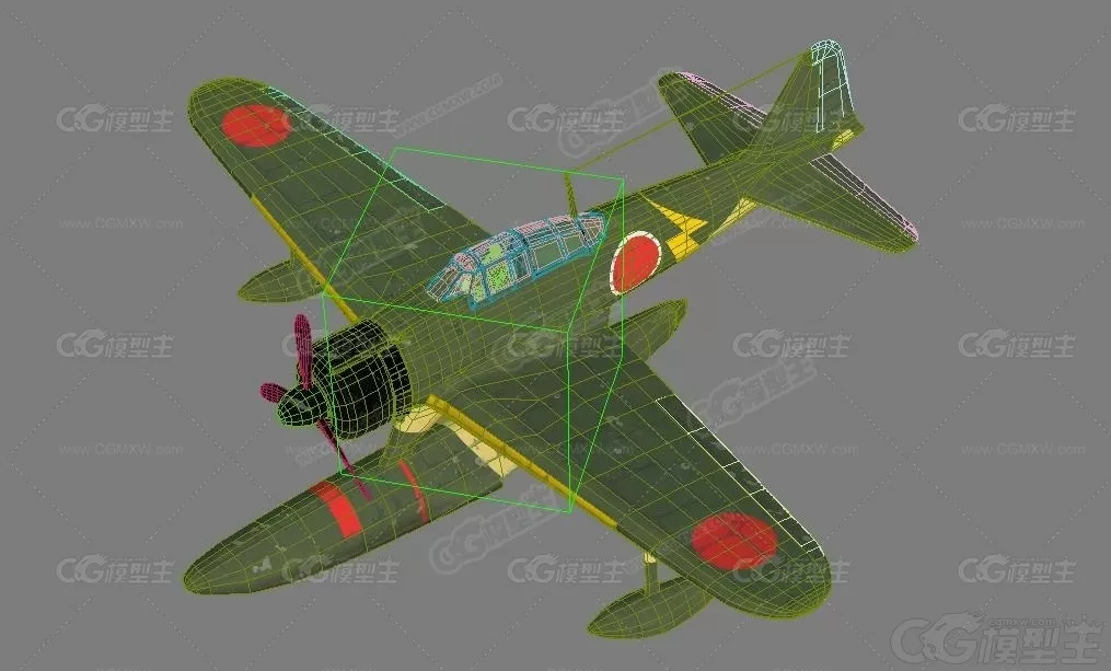 二战军用飞机 零式战机 水上版 A6M2-N 零战 水仙 战斗机 二式水上战斗机-6