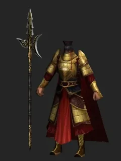 皇家护卫队 士兵 金甲护卫 金甲战士盔甲士兵 古代士兵3D游戏角色模型