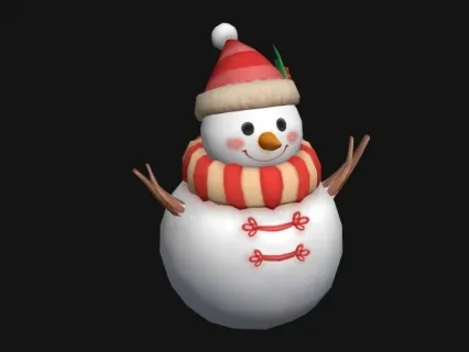 可爱精致雪人  圣诞雪人