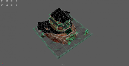 集市 市集 古建筑 中国风建筑 3D游戏建筑模型