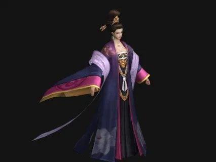 贵族夫人  少奶奶 妇人 古代妇女 古装女主人 皇妃 3D游戏角色模型
