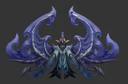 魔之首领  飞翼神兽 妖王 魔王 恶灵主人 魔教教主 3d游戏角色模型