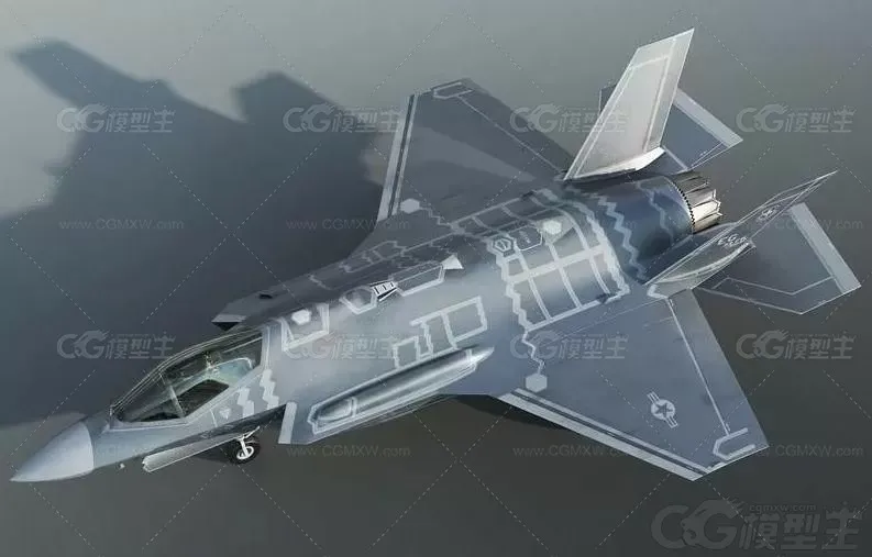 PBR F-35战斗机 F35闪电2战斗机 隐身战机  攻击机 军事飞机 第五代战斗机-1