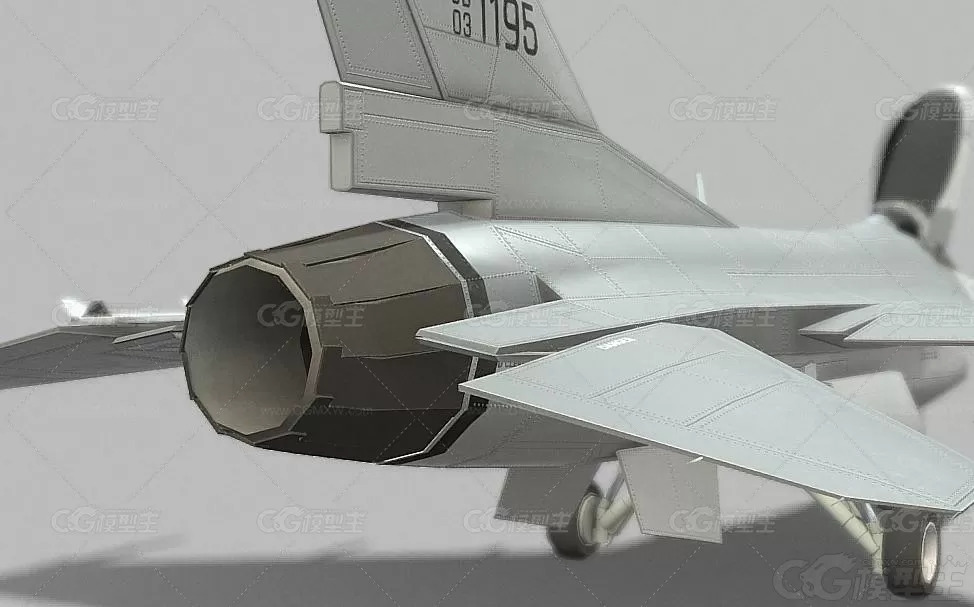 次世代 PBR F16 F 战斗机 歼击机 战斗飞机 鹰式战斗机游戏3D模型-4