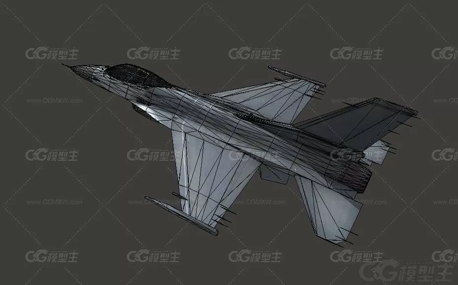 F16-C猎鹰战斗机 F16战斗机 飞行员 战斗飞机 歼击机 三代战斗机模型-5