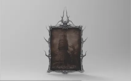 恐怖迷城 镜面画 羊皮画 3D模型