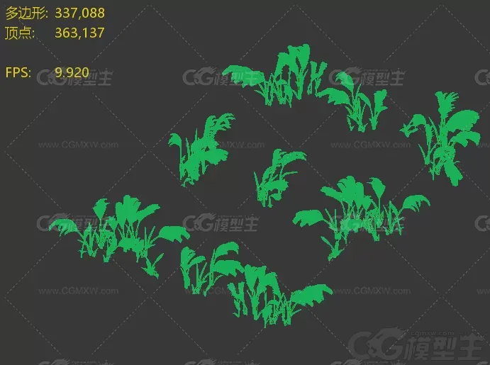 草地 小草 植物 3d草 次时代小草 3D模型-3
