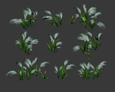 草地 小草 植物 3d草 次时代小草 3D模型