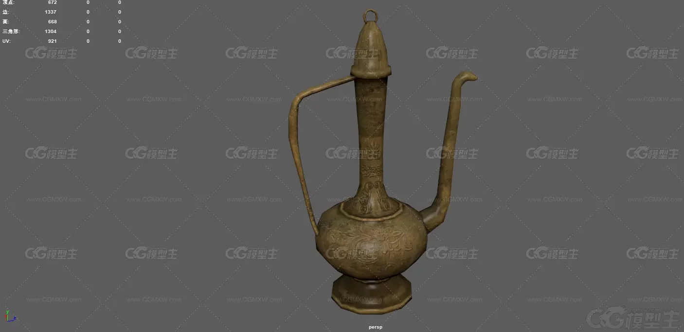 金茶壶 古铜茶壶 长把壶 茶壶摆件 酒壶 铜壶 茶具 古董水壶 茶壶 古玩 紫金壶 文物...-3