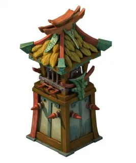 哨塔 古代防御塔 箭塔 哨楼 卡通哨塔  次时代哨塔