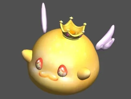 金色卡通天使 王冠 boss