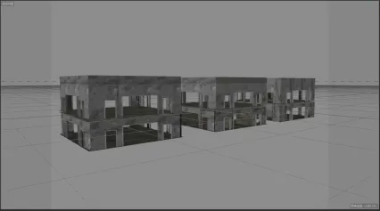 生存游戏 多种建筑  多层建筑 有内部结构