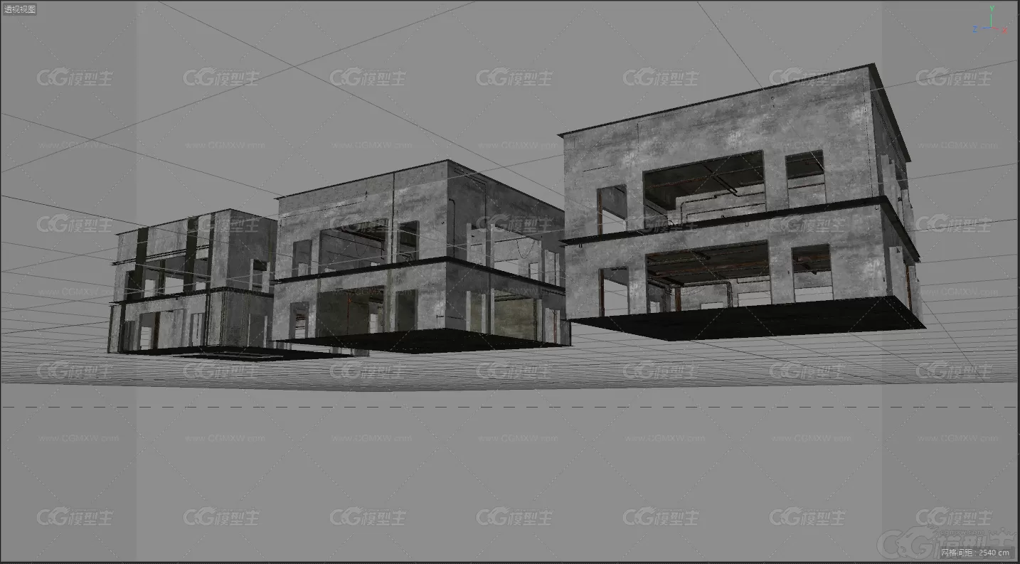 生存游戏 多种建筑  多层建筑 有内部结构-3