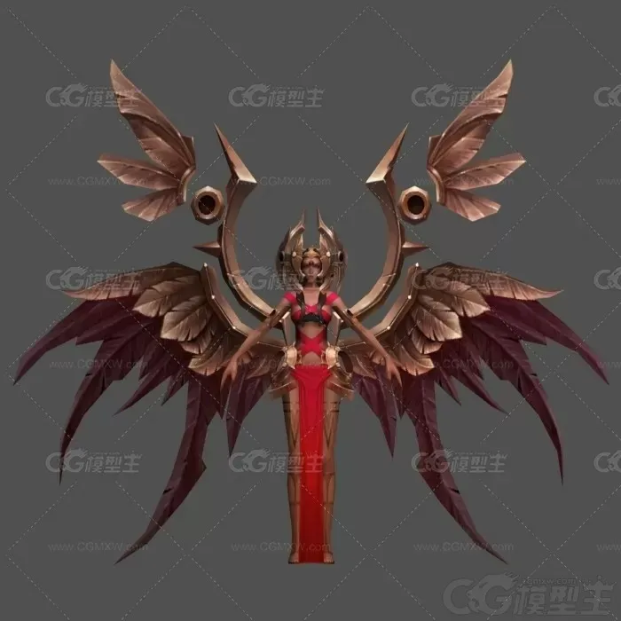 修罗女神 女神降临 女仙 女妖 女巫师 女祭司 女大法师 女王 女皇 神女 圣女3D模型-1