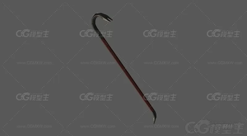 写实撬棍 撬棍 Crowbar 消防 五金工具 撬杠 吃鸡武器 冷兵器 工具 锤子-1