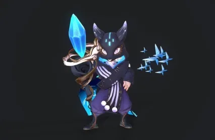 次时代鬼谷子 原初探秘者皮肤 蒙面术士 巫师 大祭司 魔法师3D模型