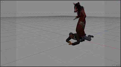 生存游戏 猪头怪 攻击人