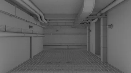LowPoly管道通道 下水道 通风管道3D模型