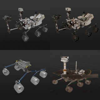 火星漫步者 火星车 火星探测车 3D模型