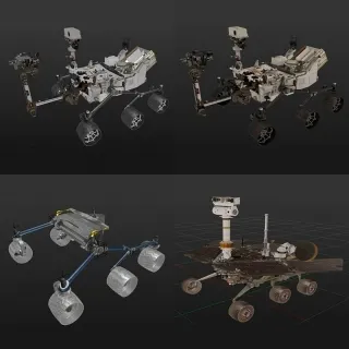 火星漫步者 火星车 火星探测车 3D模型