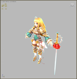 Q版女将军 女战士  女勇士 女铠甲勇士 小魔仙 魔法美少女3d模型