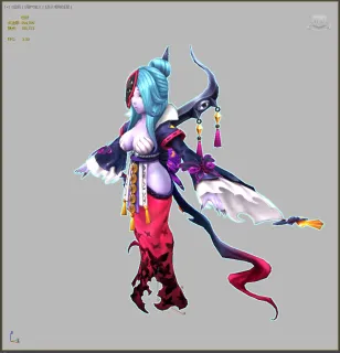 Q版女巫 女妖 巫婆 女巫师 女魔法师3d模型