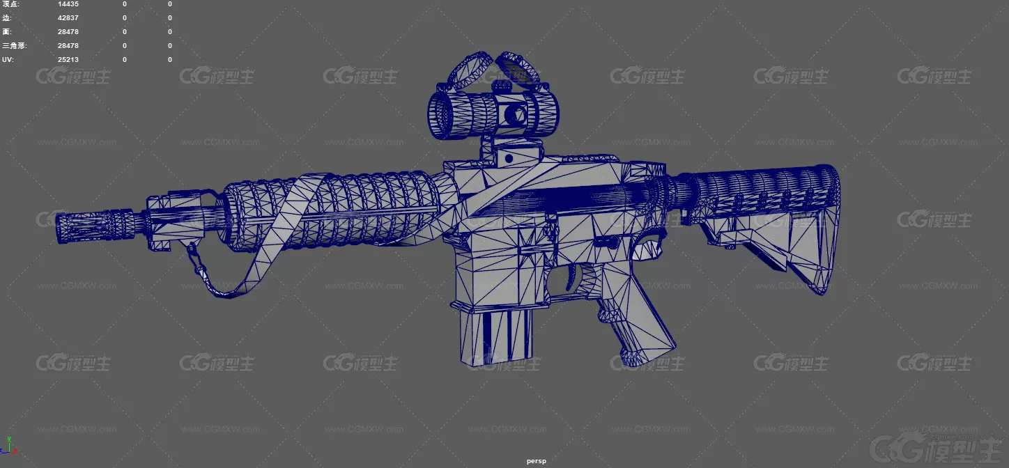 卡宾枪 突击步枪 自动步枪 现代武器 M4A1步枪 军事武器 步枪 M4卡宾枪 武器涂装-14