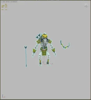Q版骷髅弓箭手 骷髅士兵 地狱士兵 恶魔 弓兵 刀盾兵 3D模型