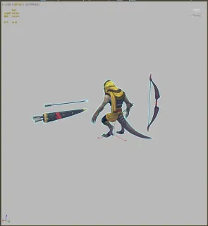 Q版妖兽弓箭手 魔兽 妖怪 怪物弓兵 兽人士兵 妖精3d模型