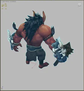 Q版三眼恶魔 怪物 部落怪物 怪兽妖兽 食人魔 牛头妖3D模型