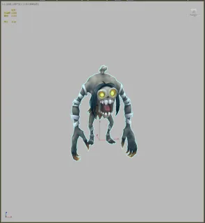 Q版大嘴妖怪 妖兽 吃人妖精 食人怪物3D模型